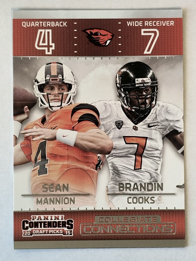 2015 Contenders Draft Picks Collegiate Connections #9 Brandin Cooks/Sean Mannion