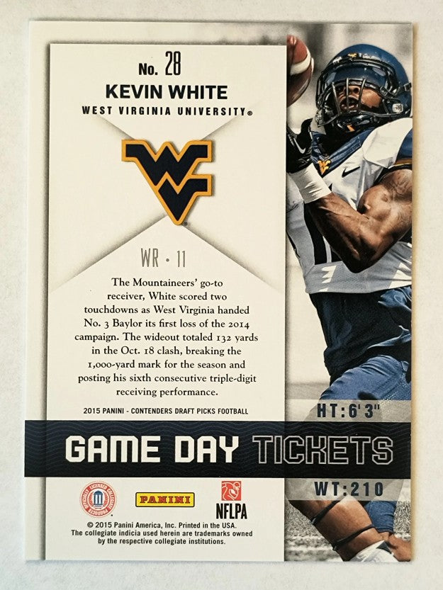 2015 Panini Contenders Draft Picks Game Day Tickets #28 Kevin White