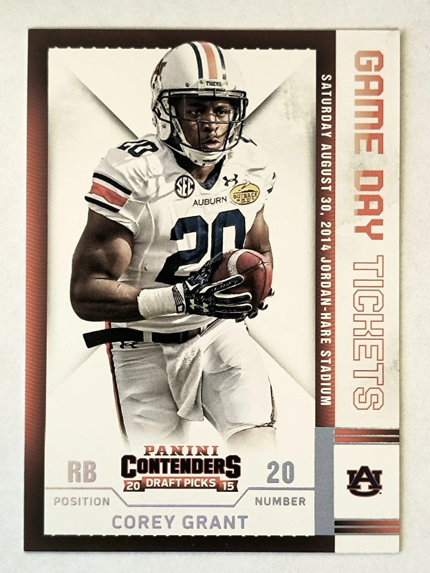 2015 Panini Contenders Draft Picks Game Day Tickets #60 Corey Grant