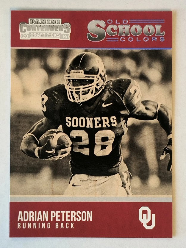 2016 Panini Contenders Draft Picks Old School Colors #3 Adrian Peterson