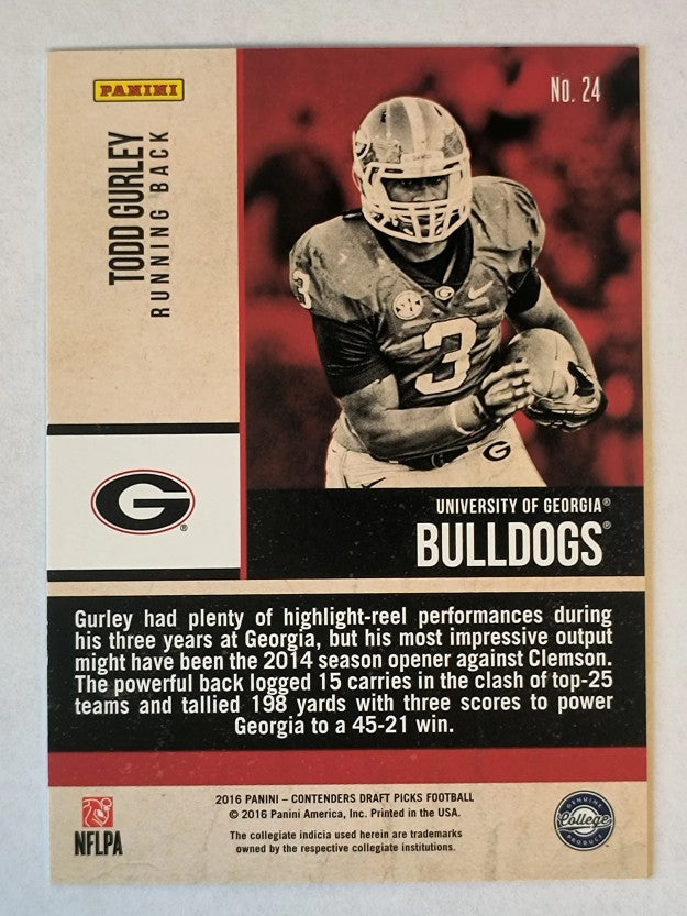 2016 Panini Contenders Draft Picks Old School Colors #24 Todd Gurley