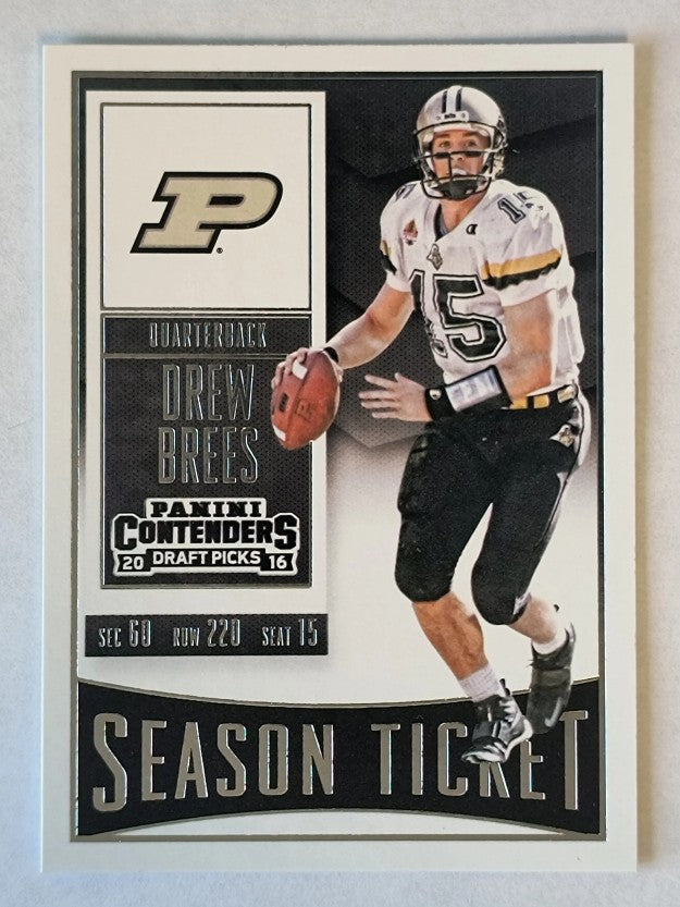 2016 Panini Contenders Draft Picks #34 Drew Brees