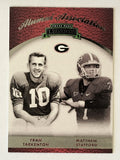 2009 Press Pass Legends Alumni Association Fran Tarkenton/Matthew Stafford (NM)