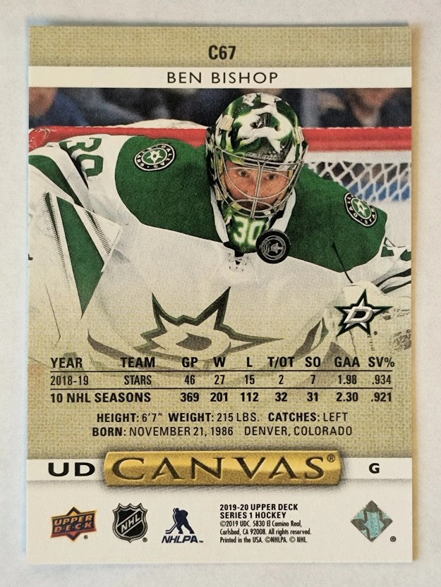 2019-20 Upper Deck Canvas #C67 Ben Bishop