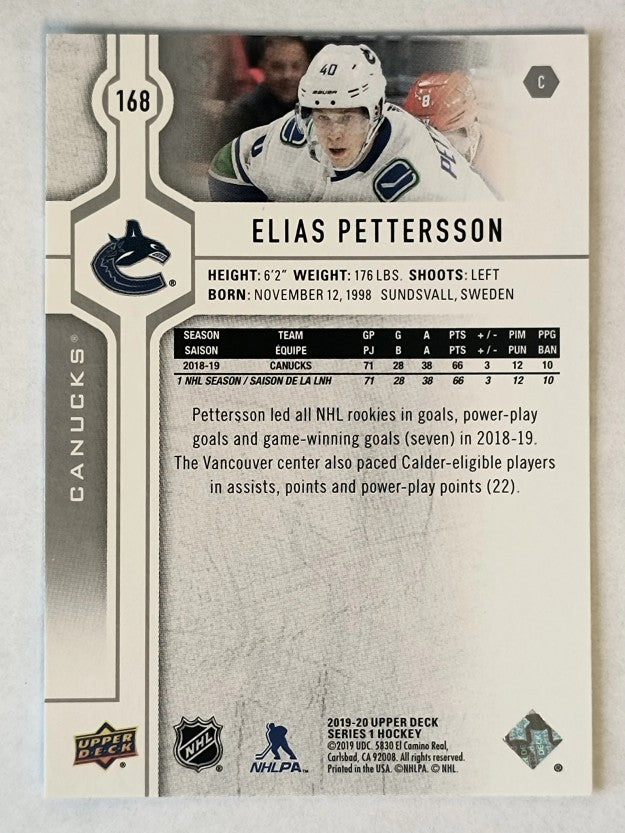 2019-20 Upper Deck #168 Elias Pettersson