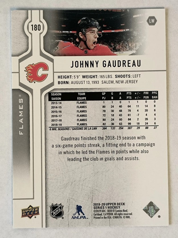 2019-20 Upper Deck #180 Johnny Gaudreau