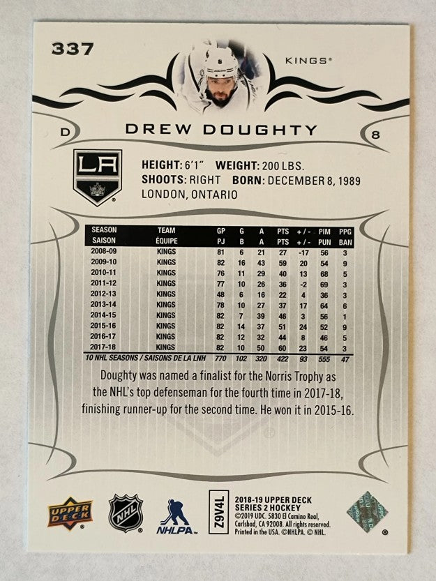 2018-19 Upper Deck #337 Drew Doughty