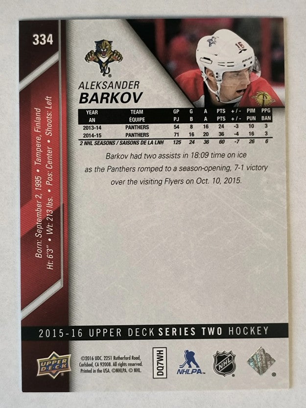 2015-16 Upper Deck #334 Aleksander Barkov
