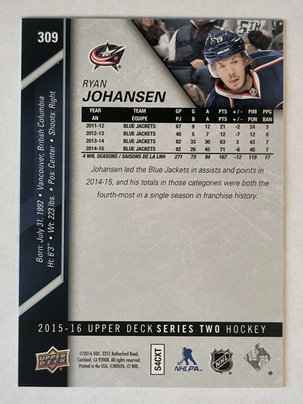 2015-16 Upper Deck #309 Ryan Johansen