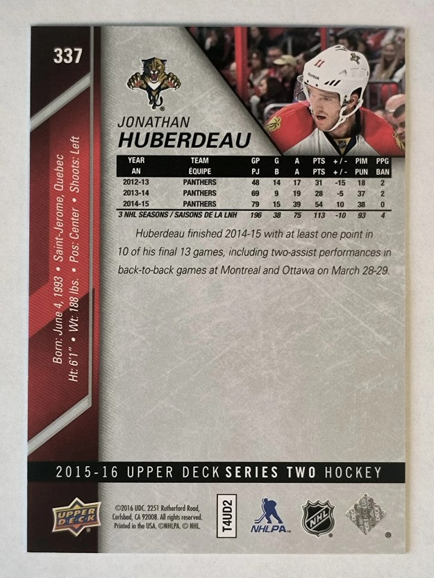 2015-16 Upper Deck #337 Jonathan Huberdeau