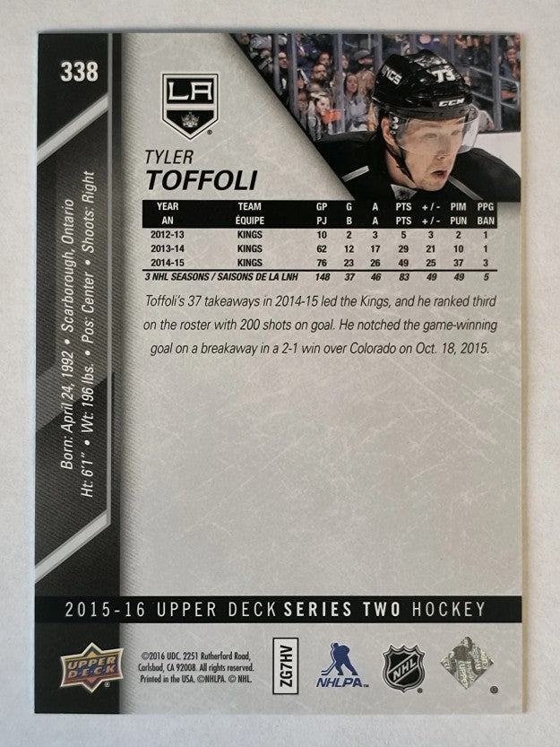 2015-16 Upper Deck #338 Tyler Toffoli