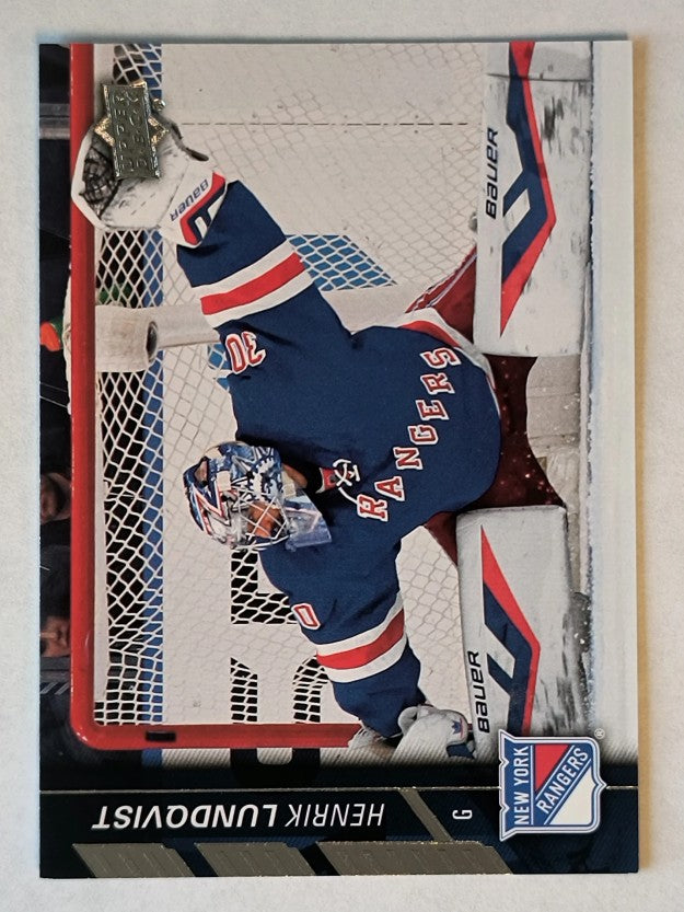 2015-16 Upper Deck #382 Henrik Lundqvist