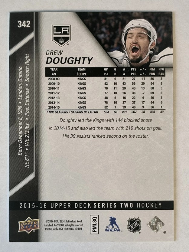 2015-16 Upper Deck #342 Drew Doughty