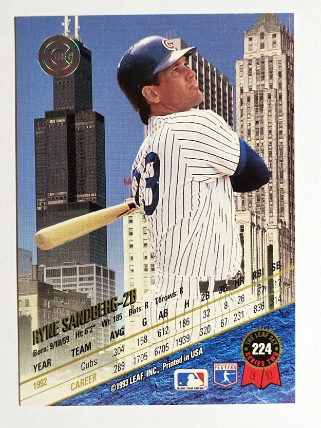 1993 Leaf #224 Ryne Sandberg