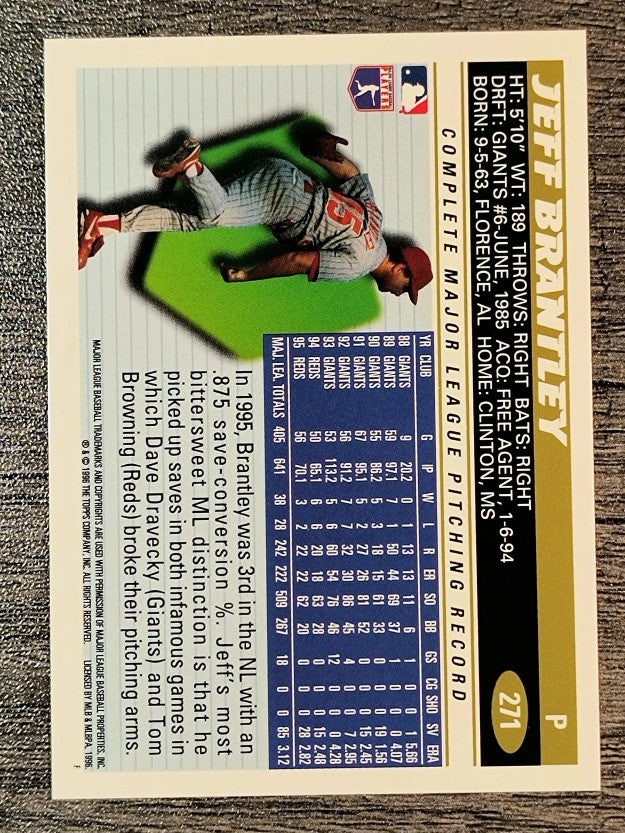 1996 Topps #271 Jeff Brantley
