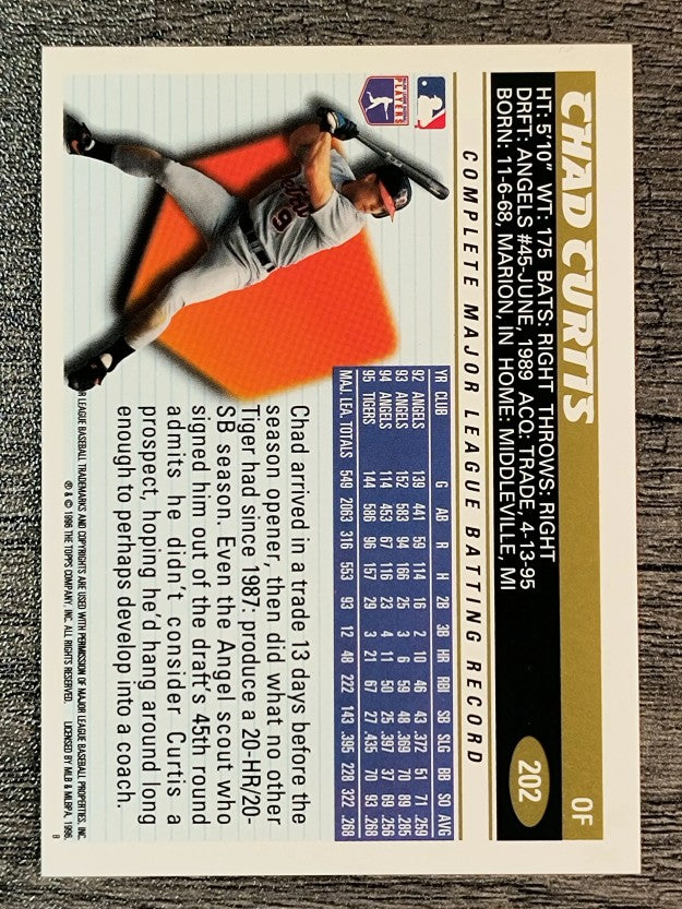 1996 Topps #202 Chad Curtis