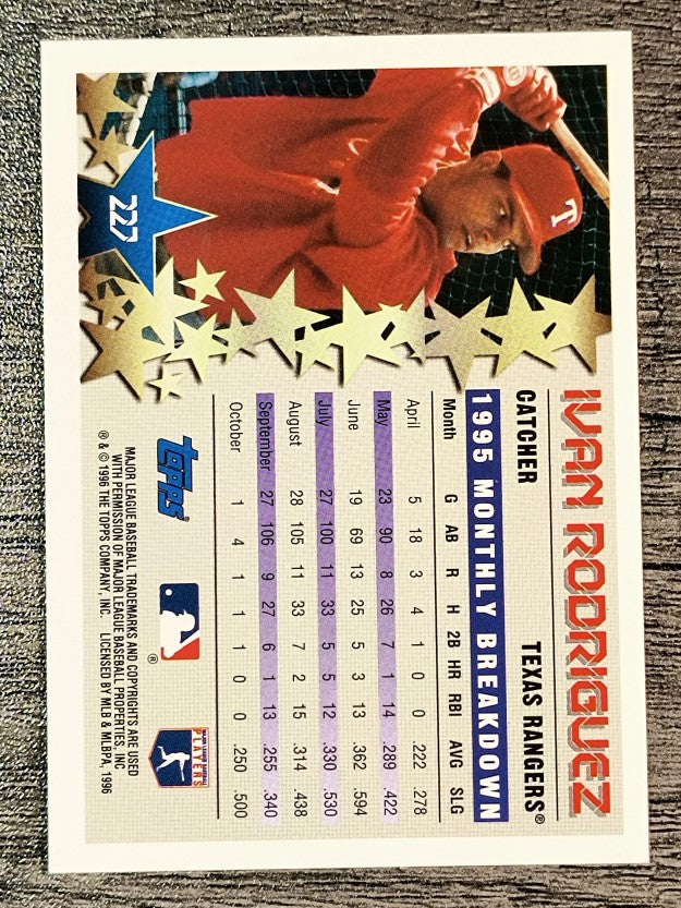 1996 Topps #227 Ivan Rodriguez STP