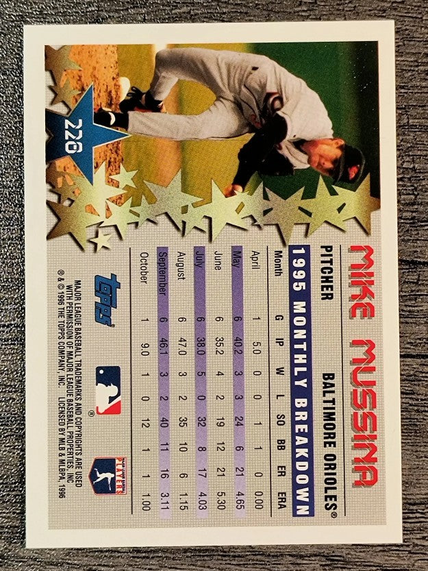 1996 Topps #228 Mike Mussina STP