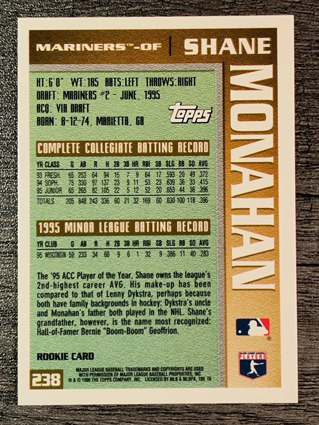 1996 Topps #238 Shane Monahan RC