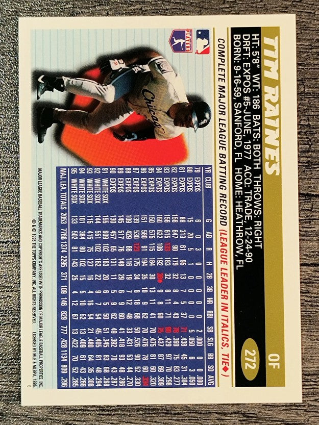 1996 Topps #272 Tim Raines