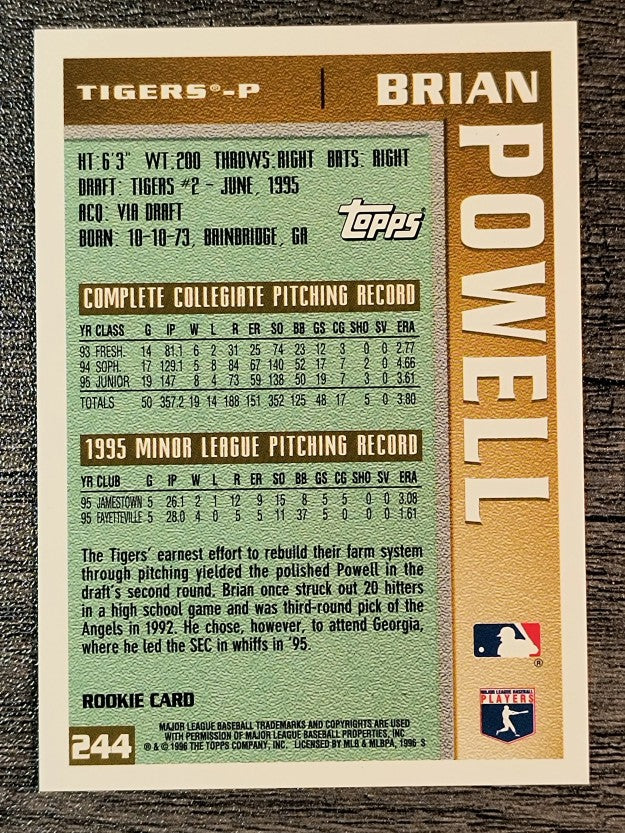 1996 Topps #244 Brian Powell