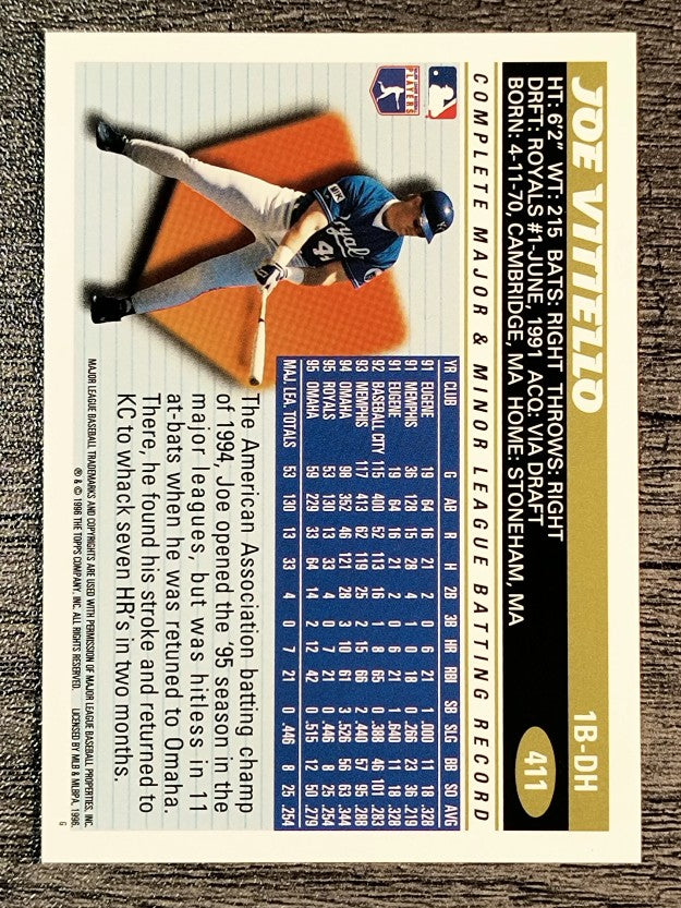 1996 Topps #411 Joe Vitiello