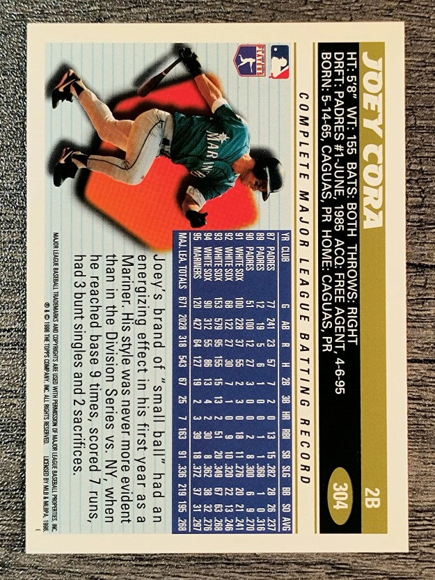 1996 Topps #304 Joey Cora