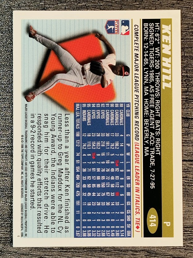 1996 Topps #414 Ken Hill