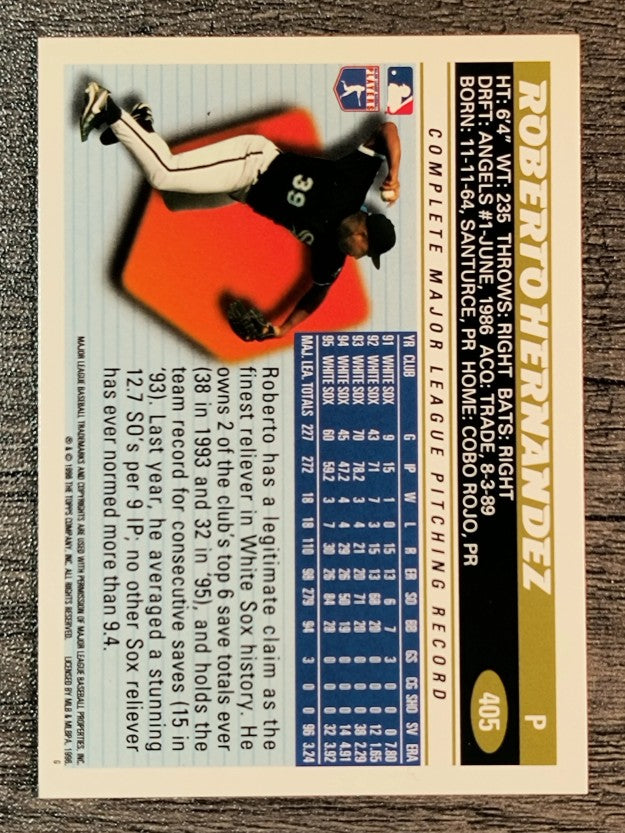 1996 Topps #405 Roberto Hernandez