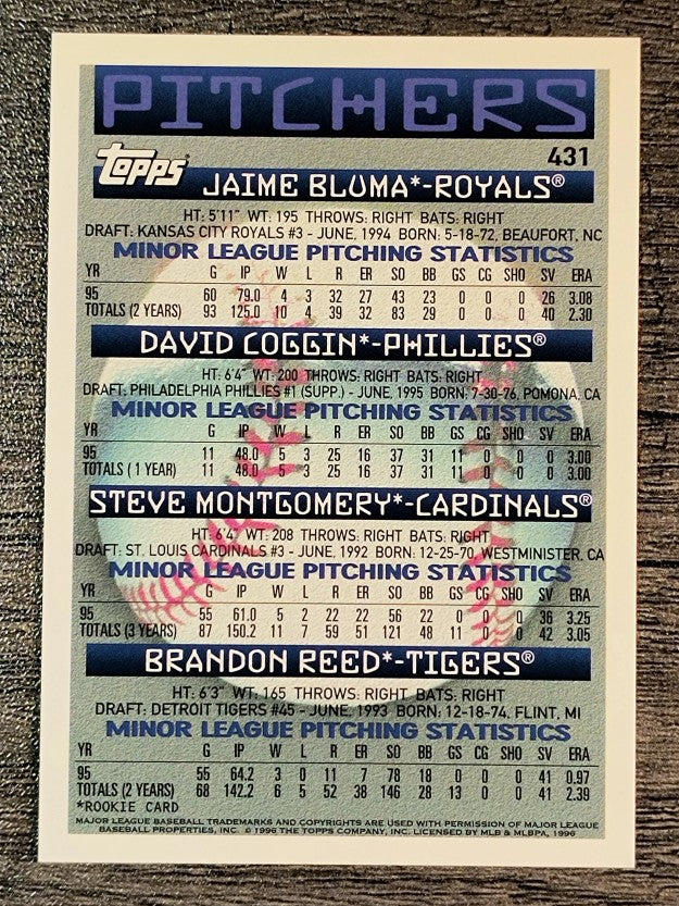 1996 Topps #431 Dave Coggin RC
