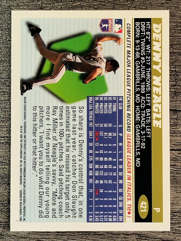 1996 Topps #421 Denny Neagle