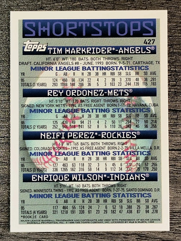 1996 Topps #427 Neifi Perez/Enrique Wilson
