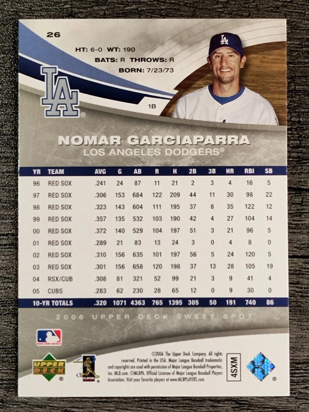 2006 Sweet Spot #26 Nomar Garciaparra