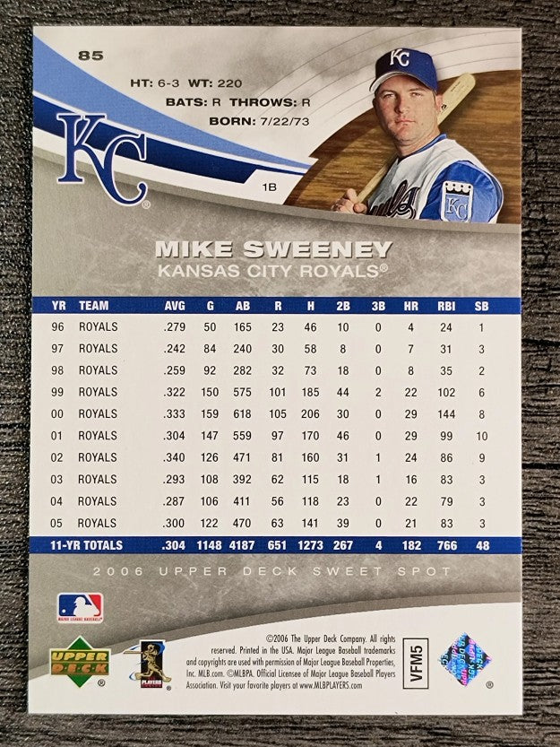 2006 Sweet Spot #85 Mike Sweeney