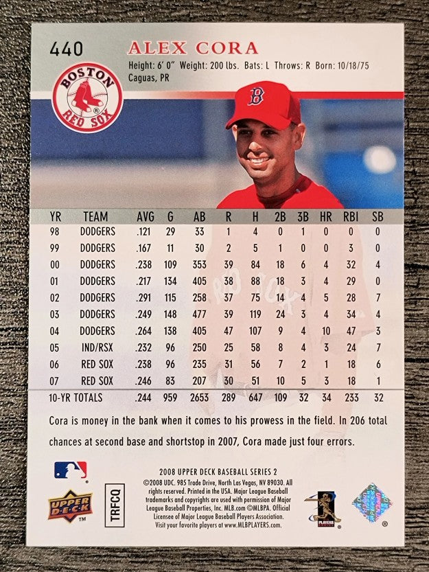 2008 Upper Deck #440 Alex Cora