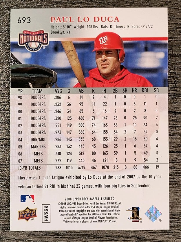 2008 Upper Deck #693 Paul Lo Duca