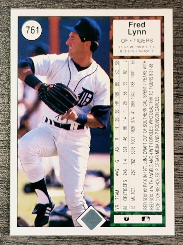 1989 Upper Deck #761 Fred Lynn