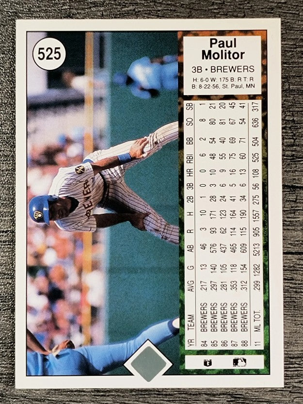 1989 Upper Deck #525 Paul Molitor