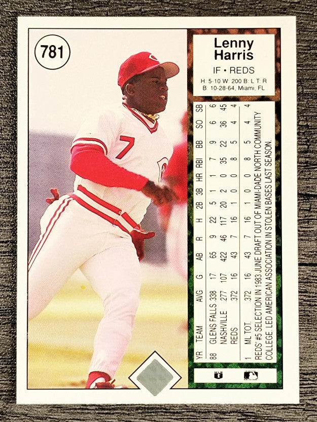 1989 Upper Deck #781 Lenny Harris RC