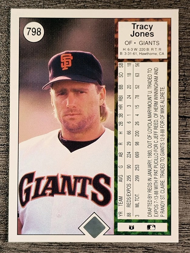1989 Upper Deck #798 Tracy Jones