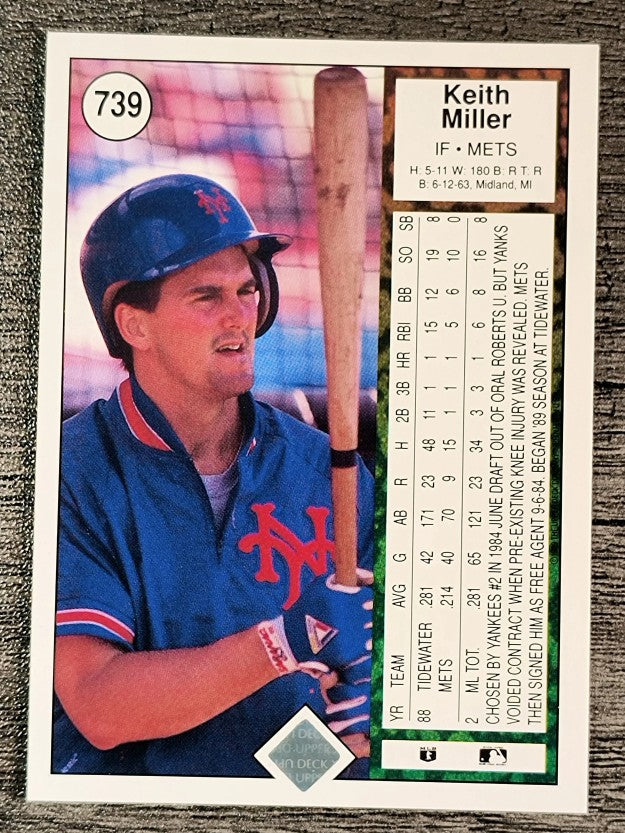 1989 Upper Deck #739 Keith Miller