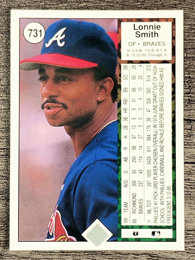 1989 Upper Deck #731 Lonnie Smith