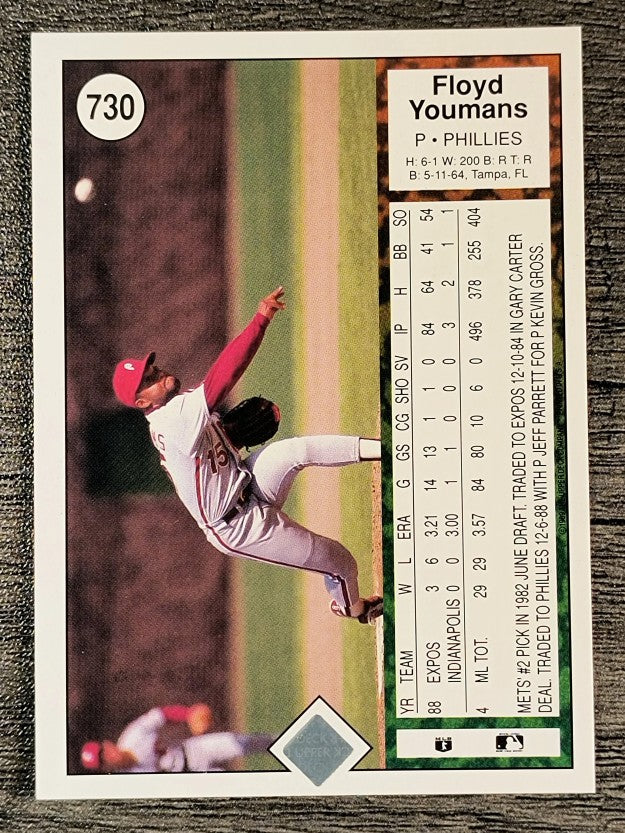 1989 Upper Deck #730 Floyd Youmans