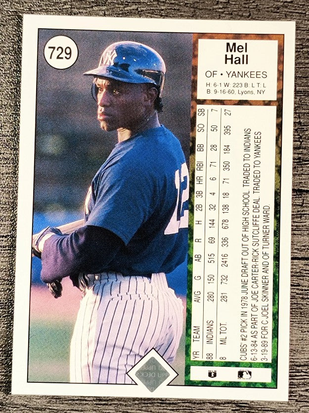 1989 Upper Deck #729 Mel Hall
