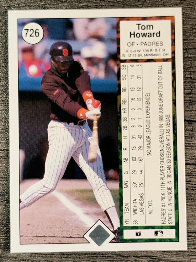 1989 Upper Deck #726 Tom Howard RC