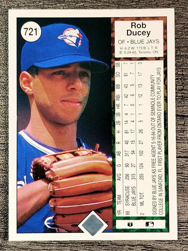 1989 Upper Deck #721 Rob Ducey