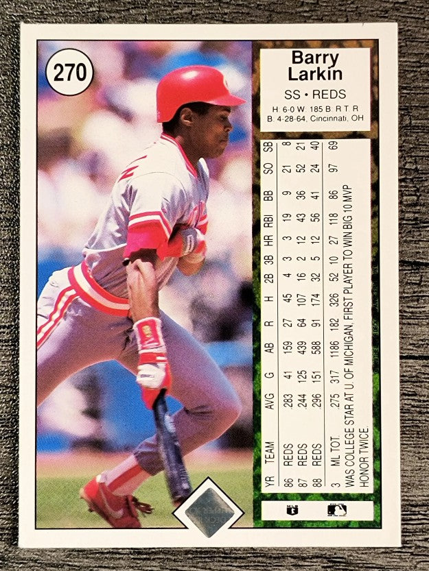 1989 Upper Deck #270 Barry Larkin