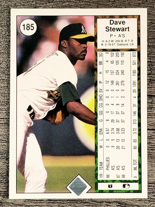 1989 Upper Deck #185 Dave Stewart