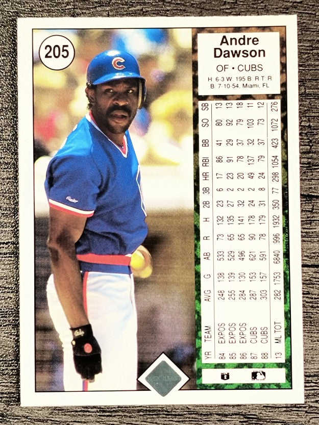 1989 Upper Deck #205 Andre Dawson