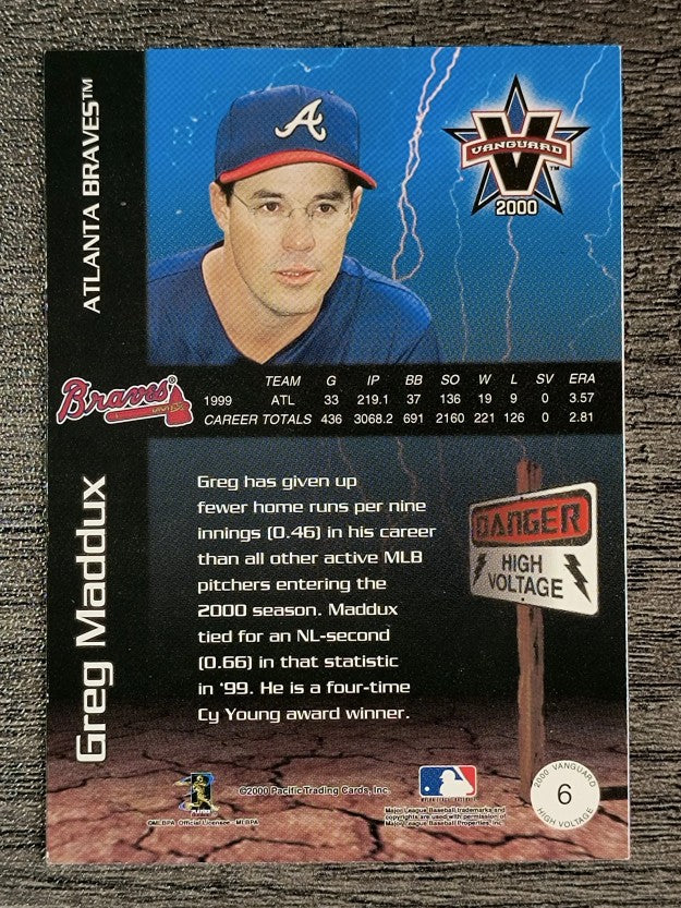 2000 Vanguard High Voltage #6 Greg Maddux